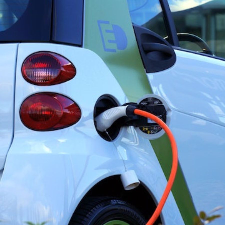an electric vehicle charging