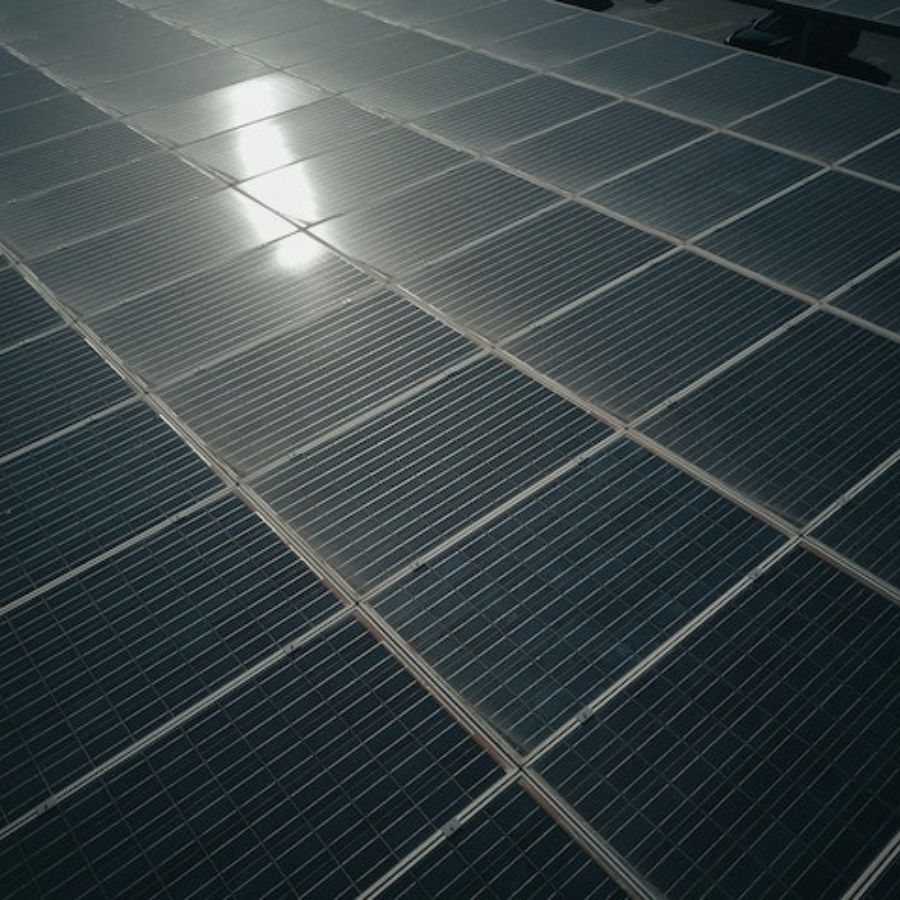 solar panels close up photo