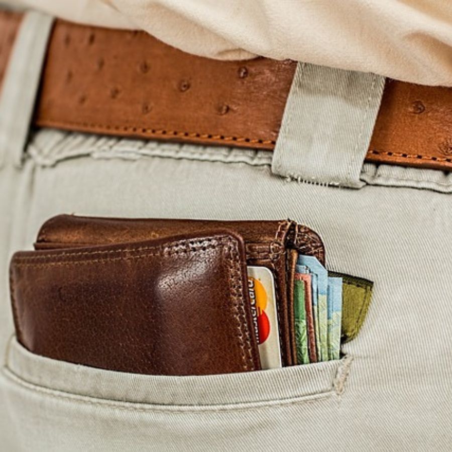 wallet stuffed with credit cards