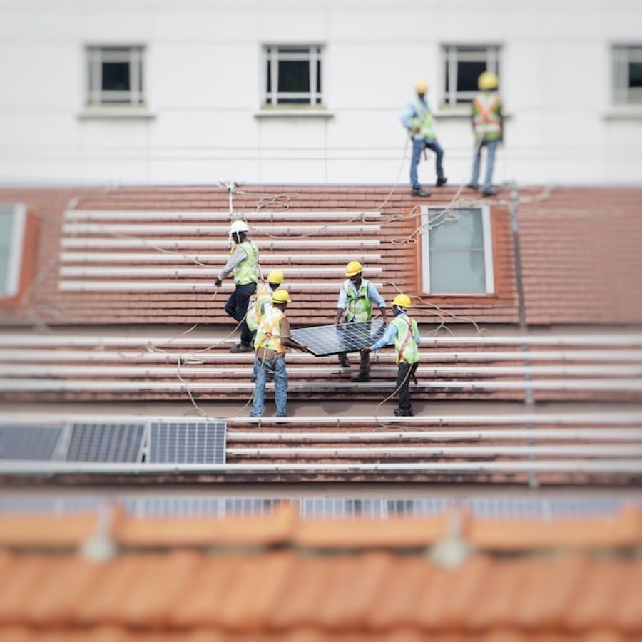 solar panel installation