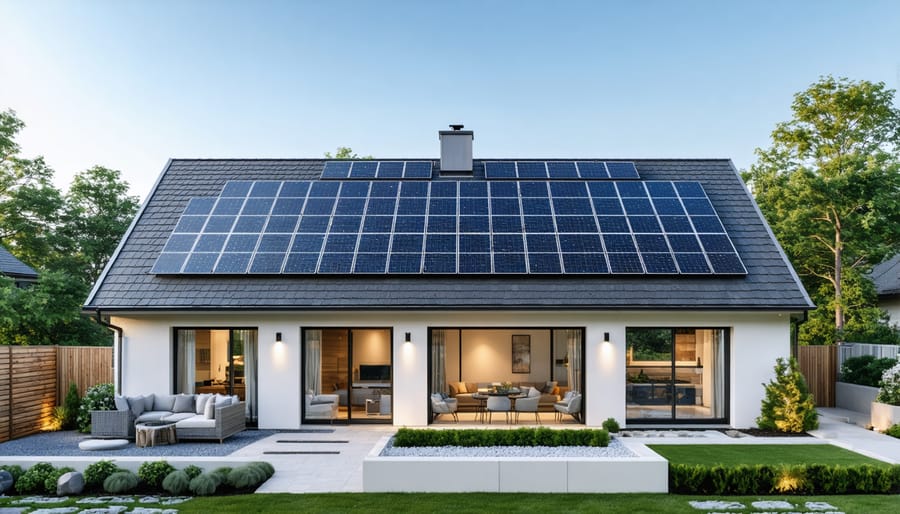 Contractor and homeowner discussing construction plans at building site