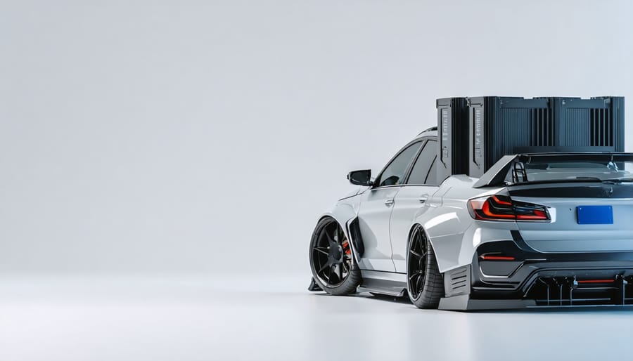 Certified solar installer examining battery system installation