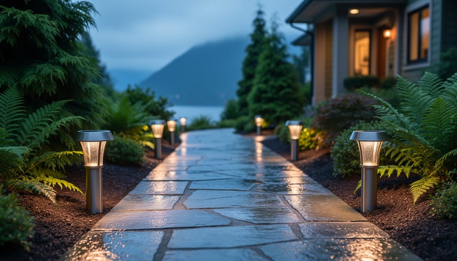How Solar Pathway Lights Turn Sunshine Into Safety (Even on Cloudy BC Days)